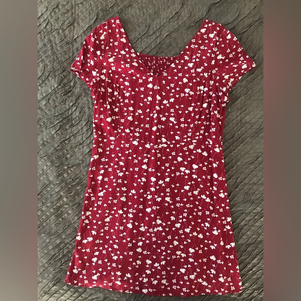 Red summer dress